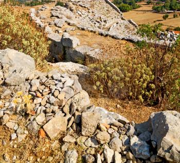     the    hill in asia turkey   selge old architecture ruins and nature 