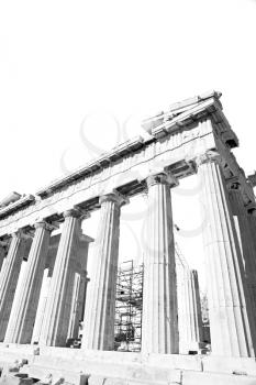 in greece the old architecture and historical place parthenon    athens