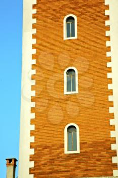  sunny day    milan   old abstract in  italy   the   wall  and church tower bell 
