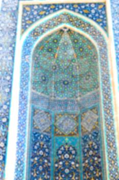 in iran  blur  islamic mausoleum old   architecture mosque mosaic