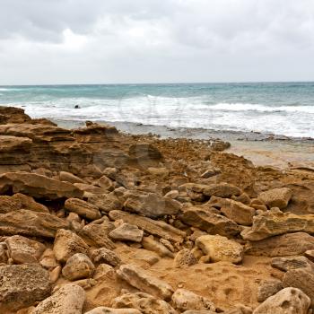 blur in south africa   sky ocean  isimagaliso reserve nature and rocks