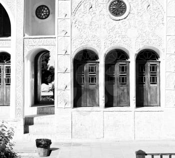 blur in iran kashan the old persian architecture window and glass in background