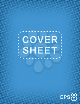 blue print graph paper cover sheet background