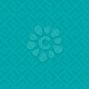 Turquoise Checked Neutral Seamless Pattern for Modern Design in Flat Style. Tileable Geometric Vector Background.