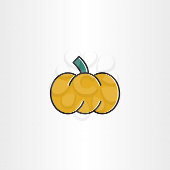 pumpkin icon design element vector 