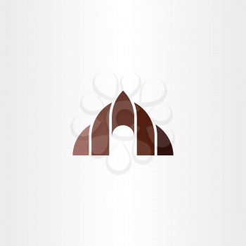 cave icon logo symbol design vector clipart