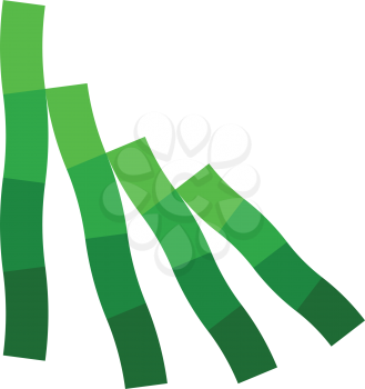bamboo sticks logo green vector symbol