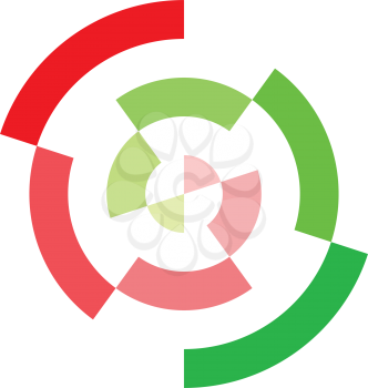 geometric circle target icon logo 