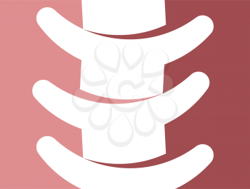 spine bone vector logo icon design 