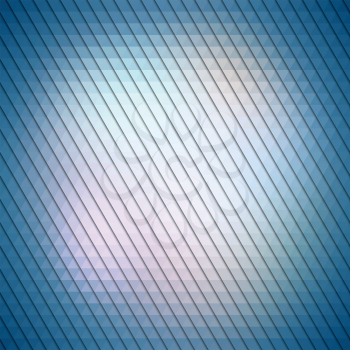 Colorful blue geometric background, abstract triangle pattern vector.