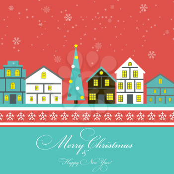 Abstract Christmas and New Year Background. Vector Illustration EPS10