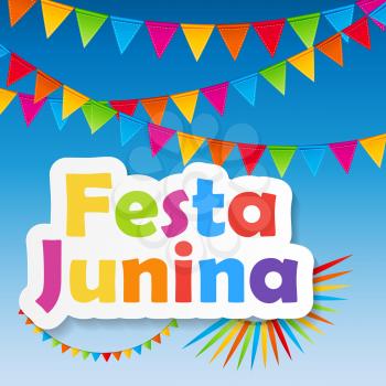 Holiday. Festa Junina Background Vector Illustration EPS10