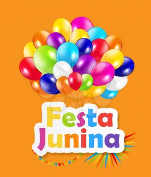 Holiday. Festa Junina Background Vector Illustration EPS10