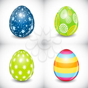 Beautiful Easter Egg Set Vector Illustration EPS10