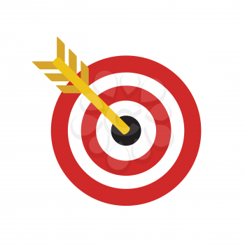Target Flat Concept Icon Vector Illustration. Target Icon Image. Target Icon Sign.