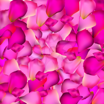 Pink Rose Petals Background Vector Illustration EPS10