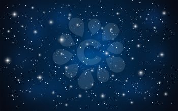 Star Sky Vector Illustration on Background EPS10