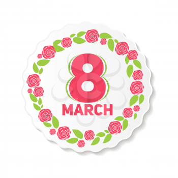 Womens Day Greeting Card 8 March Vector Illustration EPS10