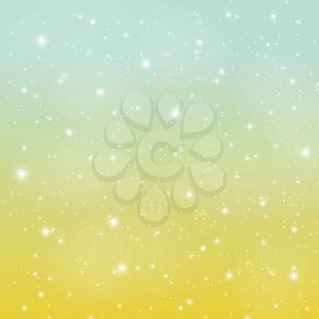 Abstract Glossy Star Sky Vector Illustration Background EPS10