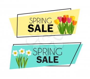 Abstract Spring Sale Background Template. Vector Illustration EPS10