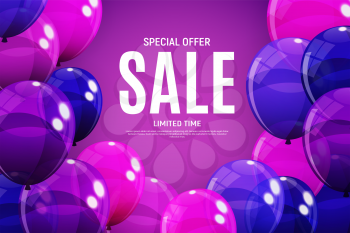 Abstract Designs Sale Banner Template. Vector Illustration EPS10