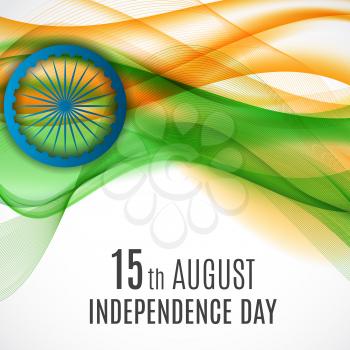 15th August India Independence Day celebration background. Vector Illustration EPS10