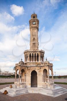 Konak Square clock tower. It was built in 1901 and accepted as the official symbol of Izmir City, Turkey
