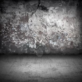 Old dark grunge interior background