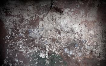 Texture of vintage grunge concrete wall with peeling color paint