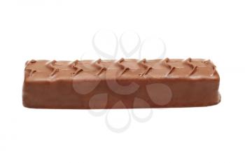Chocolate bar isolated on white