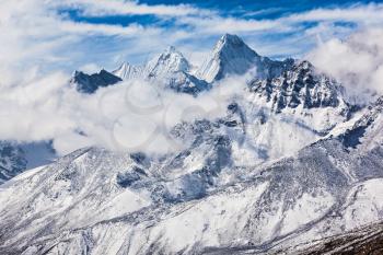 Mountains in Everest region, Himalaya, east Nepal