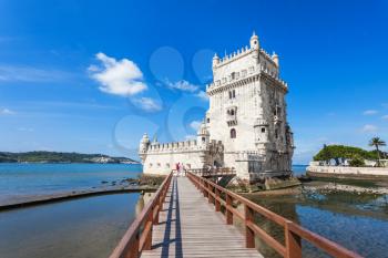 Belem Tower is a fortified tower located in the civil parish of Santa Maria de Belem in Lisbon, Portugal