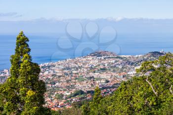 Funchal aerial view, Madeira island, Portugal
