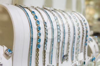 Gemstone decorated bracelets collection, Ceylon treasures. Sri Lanka precious jewels