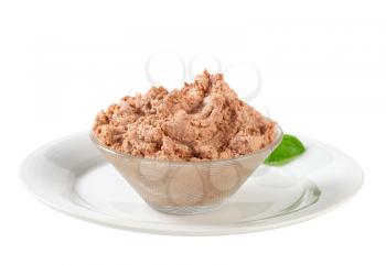 Bowl of meat based spread