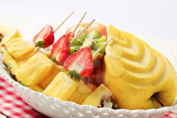 Variety of fresh fruit in a bowl