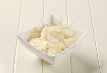 Bowl of creamy dipping sauce or spread