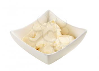 Bowl of homemade creamy condiment 