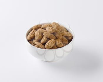 Bowl of chocolate mini breakfast biscuits