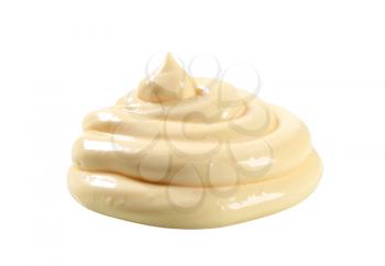 Swirl of thick creamy sauce - cutout