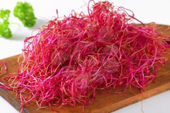 Raw food - Red beet sprouts