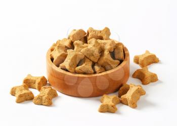 Small bone-shaped treats for dogs