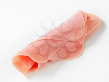 Thin slices of ham - rolled up