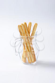 Grissini breadsticks with olive oil