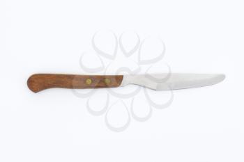 table knife with wooden handle