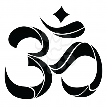 Om symbol Yoga or Pranava. 