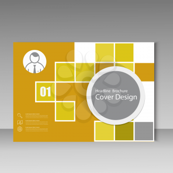 Vector annual report brochure template design. Book cover layout design, Abstract flyer templates.