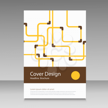 Abstract piping pattern. Cover design.