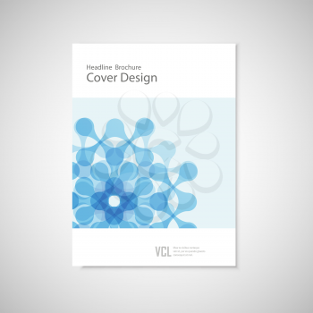 Vector pattern with abstract figure. Brochure for your business project.