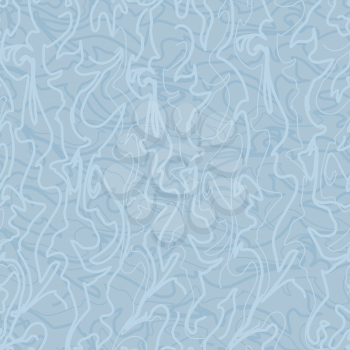 Abstract blue seamless background of the lines, similar to the texture of marble stone. Vector